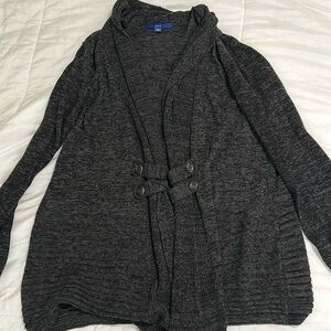 Gray cardigan